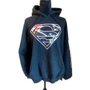 Unisex Superman Patriots Hoodie Gildan Heavy Blend Material Size XL